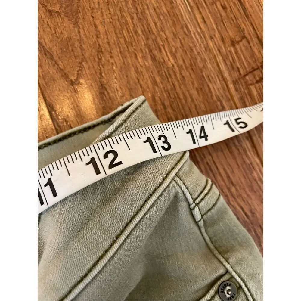 Free people green skinny jeans size 27